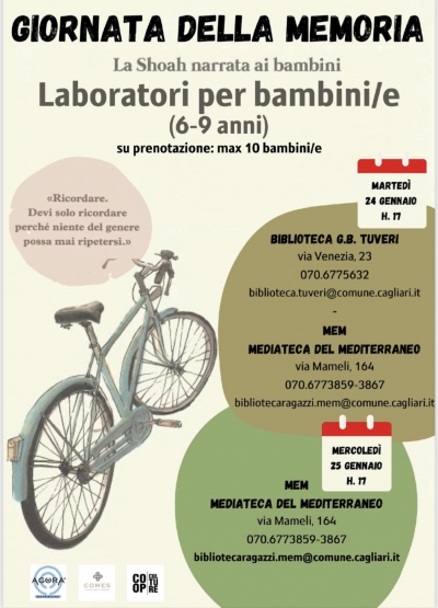 Giornata della memoria: laboratori gratuiti per bambini e bambine