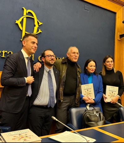 Roma. Camera dei deputati, da sinistra Giangiacomo Ibba, Calogero Pisano, Roberto Comolli, Martina Semenzato e Anita Pili