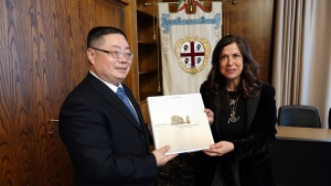 Visita della delegazione cinese del Fujan alla presidente Todde