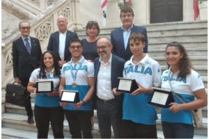 Riconoscimenti per gli atleti cagliaritani della Canoa polo
