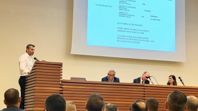 L'intervento del sindaco Massimo Zedda all'incontro della Fiera sull'istallazione di impianti eolici e fotovoltaici in Sardegna