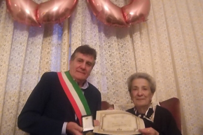 Edoardo Tocco ha festeggiato la nuova centenaria Angelina Pala