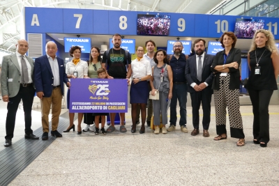 Ryanair ha festeggiato oggi i 25 anni di attività in Italia e i 22 milioni di passeggeri transitati dall&#039;aeroporto di Cagliari