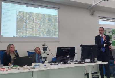 Cavallette, l'assessore Satta visita la centrale di Noragugume con i sindaci del territorio
