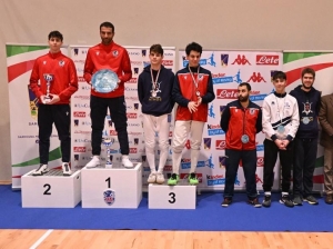 Federscherma Sardegna: Tahar Ben Amata e Laura Paoni campioni regionali di spada nel segno di Piero Falqui