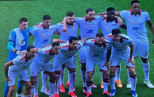 Reggio Emilia. i primi undici del match che &egrave; valso la permanenza in A
