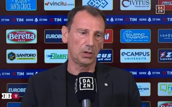 Nereo Bonato amareggiato dopo Salernitana-Cagliari