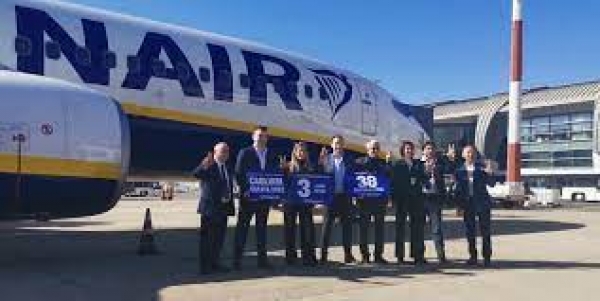 Ryanair annuncia l&rsquo;operativo record estivo per Cagliari