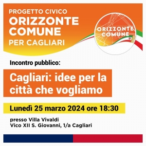 Incontro pubblico Orizzonte Comune a Cagliari